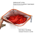 Customized Wet Bikini woman swimwear storage bag with waterproof lining